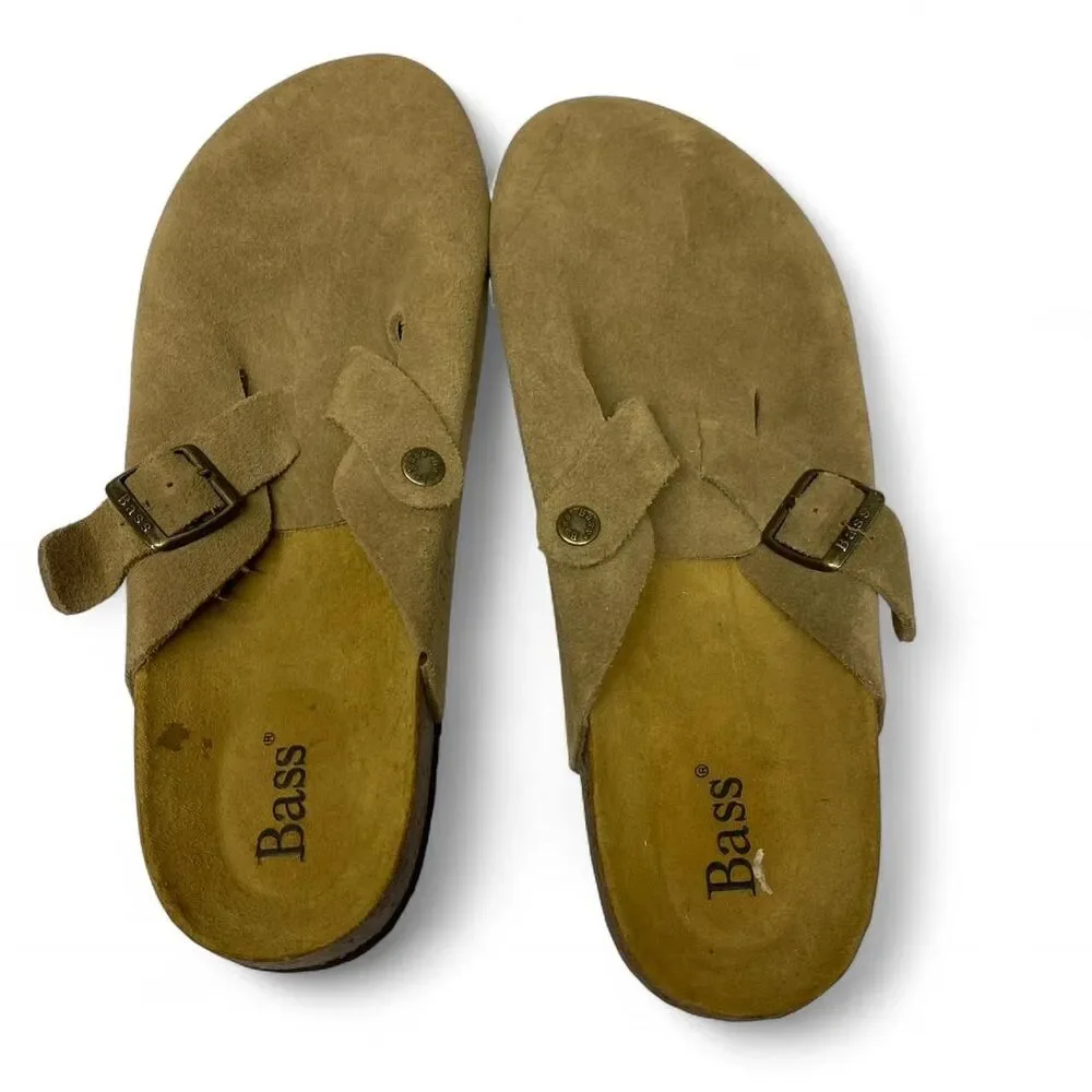 GH-Bass Festival Boho Indie Men's Leather Brown Clogs Size 11